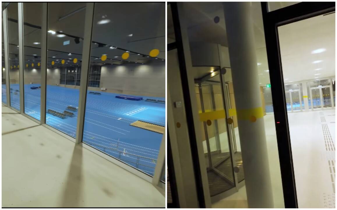 Lengvosios atletikos maniežo statybos Ąžuolyne – finišo tiesiojoje: parodė, kaip atrodo