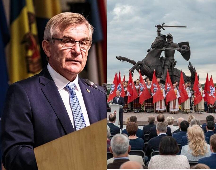 Viktoras Pranckietis (kairėje) ir "Laisvės karys"