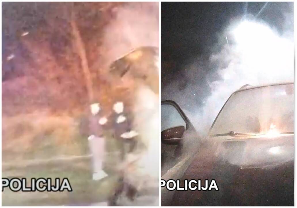 Policijos pareigūnai netikėtai atsidūrė tinkamoje vietoje reikalingu metu
