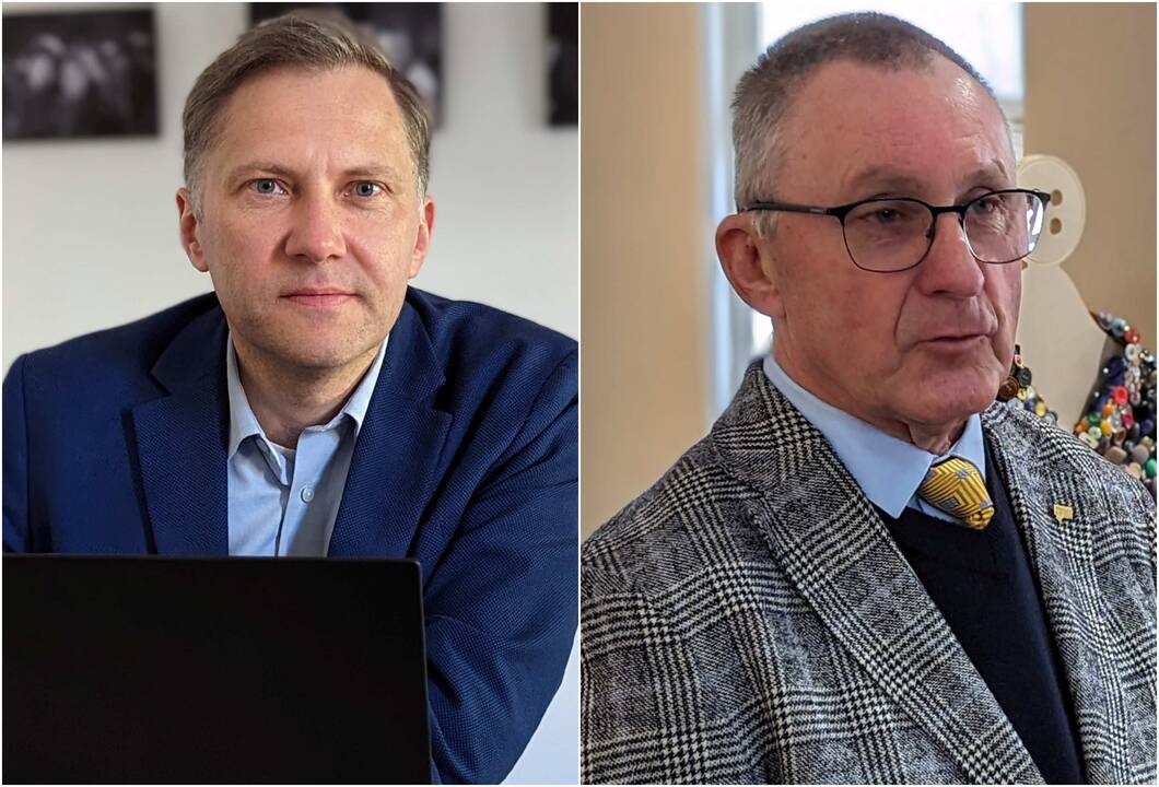 Virginijus Savukynas (kairėje) ir Vytautas Jonas Juška.