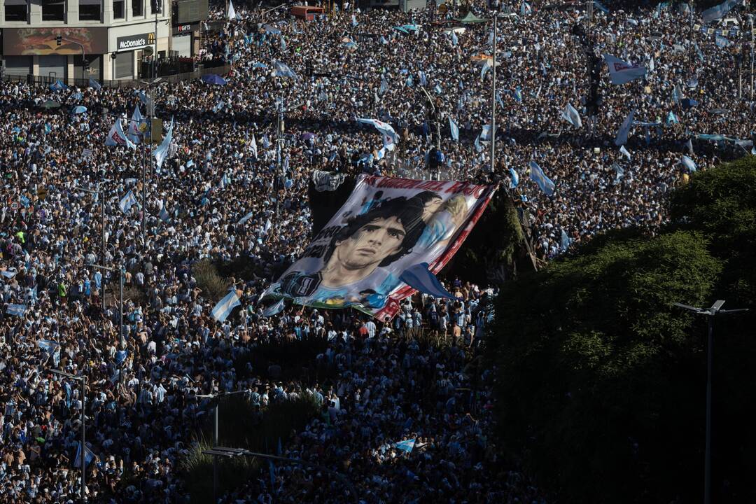 Argentina laukia L. Messi ir pasaulio čempionato nugalėtojų