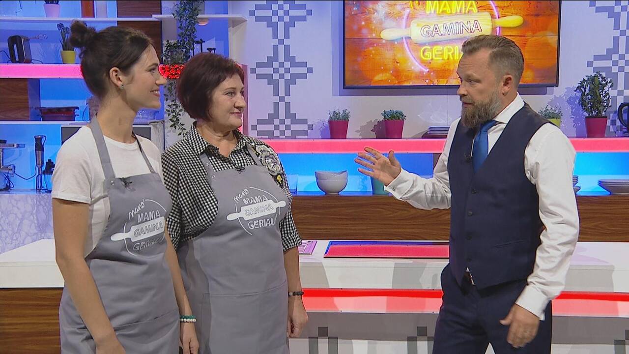 Deividas Meškauskas su mama Loreta