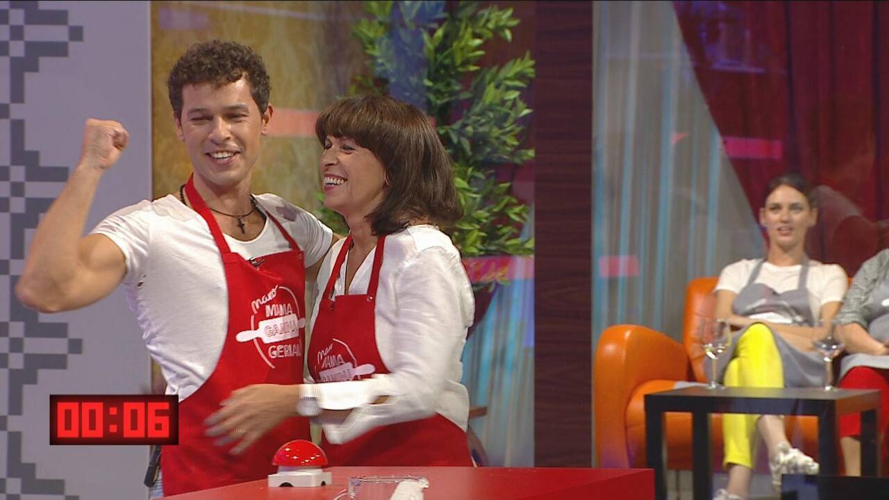 Deividas Meškauskas su mama Loreta