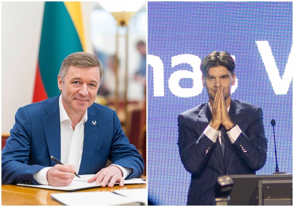 Ramūnas Karbauskis (kairėje) ir Ignas Vėgėlė