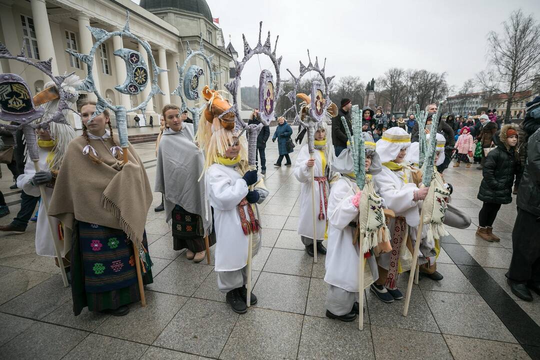 Sostinėje susirinko šeši Kalėdų Seneliai