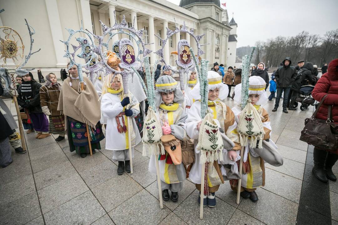 Sostinėje susirinko šeši Kalėdų Seneliai