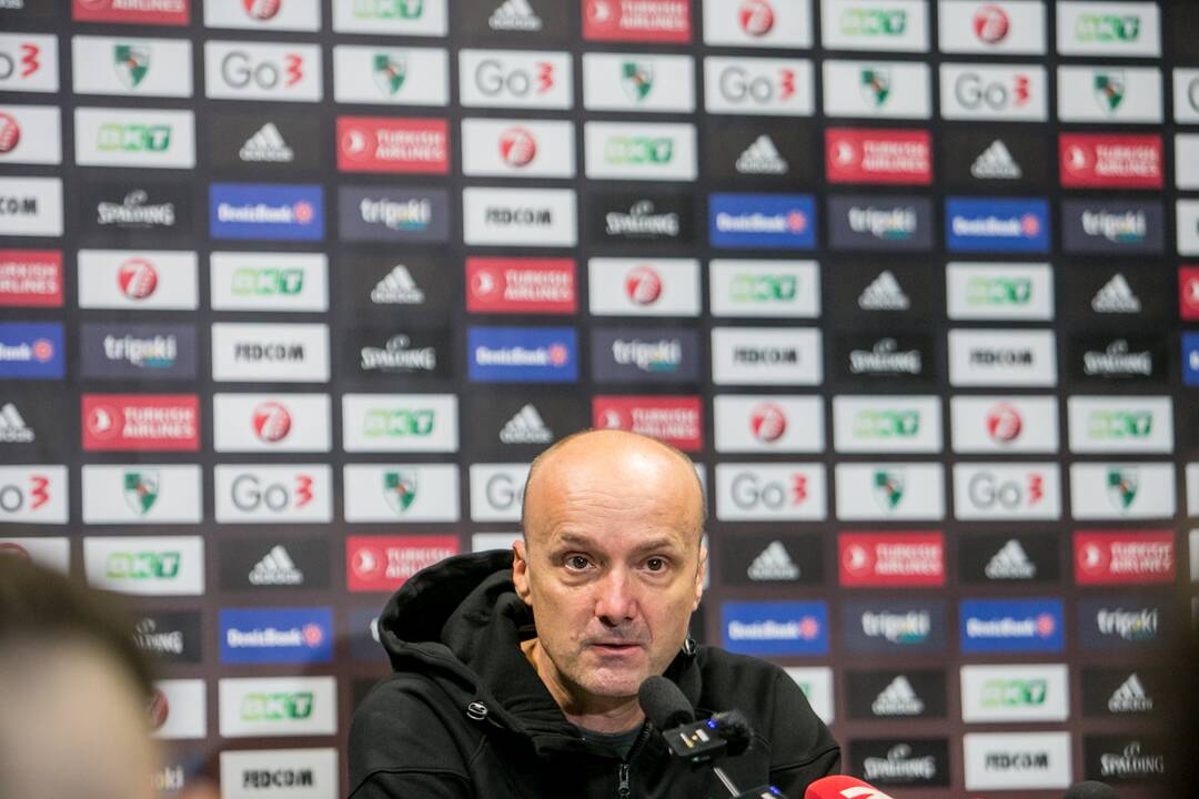 Spaudos konferencijoje prisistatytas naujasis Kauno „Žalgirio“ treneris