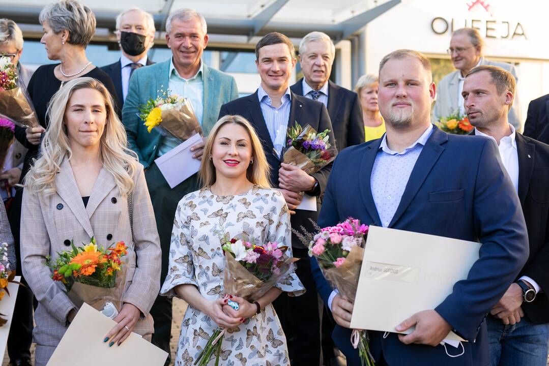 Tokijo olimpinėse žaidynėse dalyvavusių sportininkų pagerbimo ceremonija