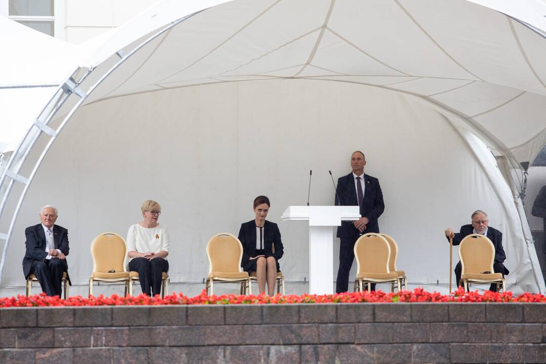 Valstybės vėliavų pakėlimo ceremonija