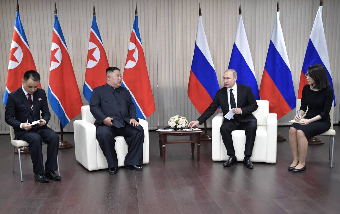 V. Putino ir Kim Jong Uno susitikimas Vladivostoke