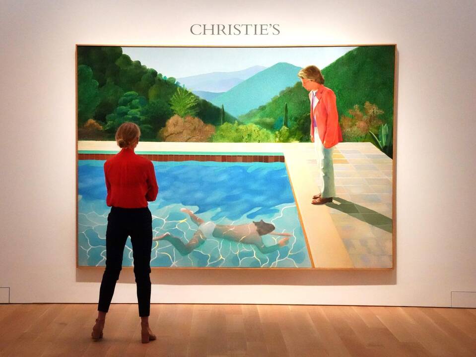 „Portrait of an Artist (Pool with Two Figures)“