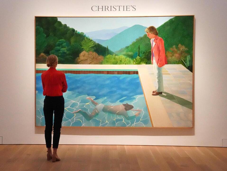 „Portrait of an Artist (Pool with Two Figures)“