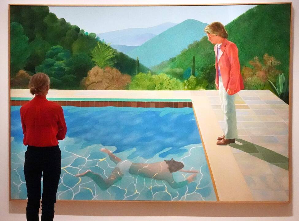 „Portrait of an Artist (Pool with Two Figures)“