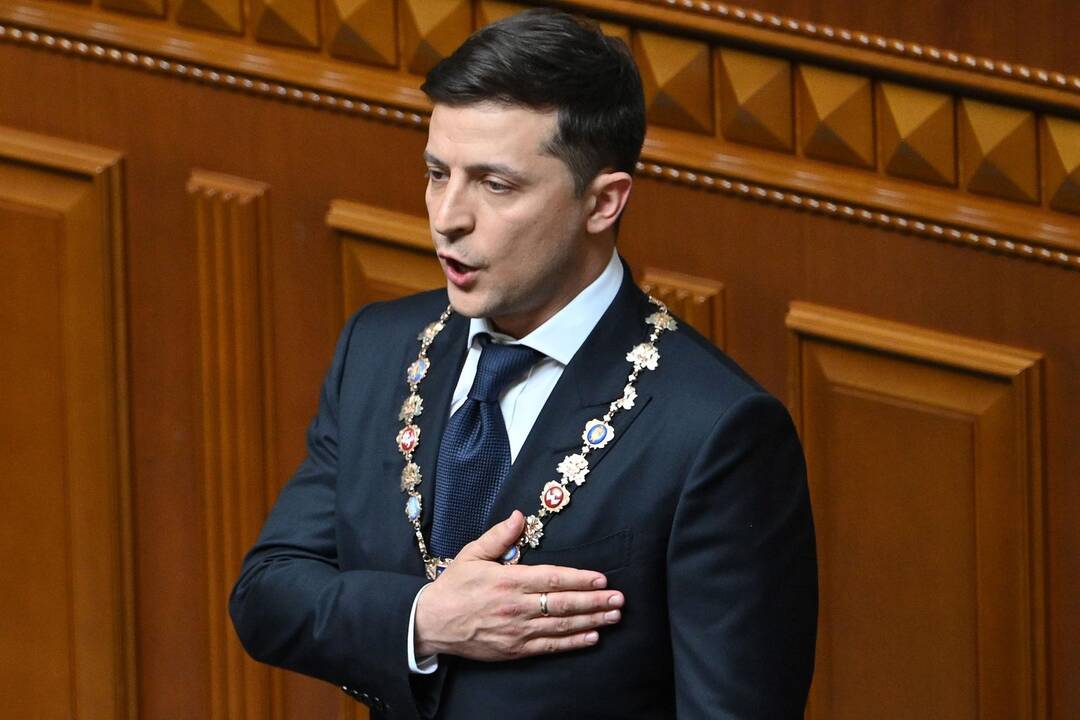 V. Zelenskis prisaikdintas Ukrainos prezidentu