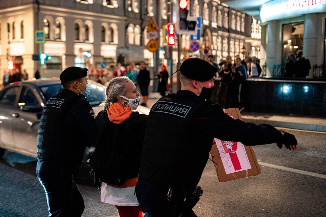 Ketvirta protestų naktis Baltarusijoje