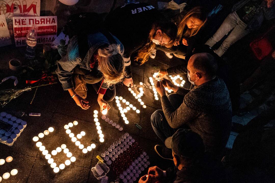 Ketvirta protestų naktis Baltarusijoje