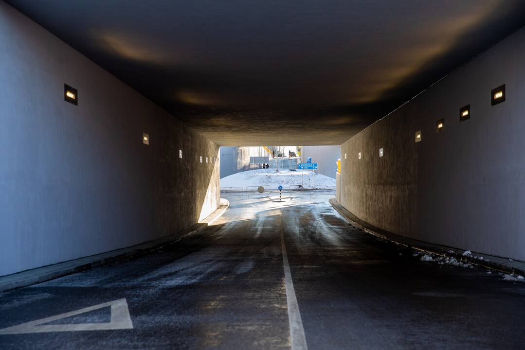 Lentvaryje atidarytas naujas tunelis po geležinkeliu