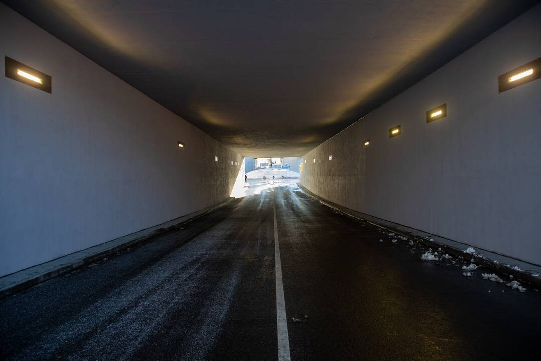 Lentvaryje atidarytas naujas tunelis po geležinkeliu