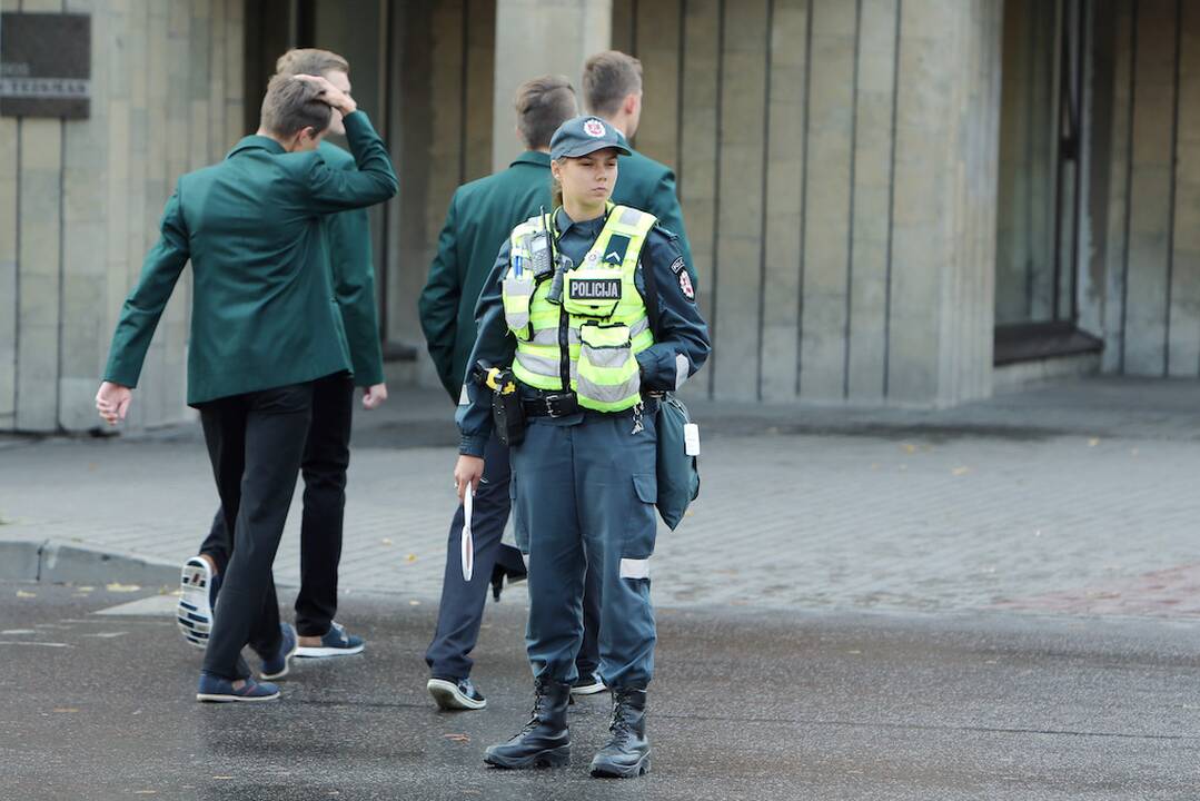 Saugumas: ankstesniais metais policininkai pirmąją rugsėjo savaitę budėdavo prie visų arčiausiai miesto mokyklų esančių perėjų.
