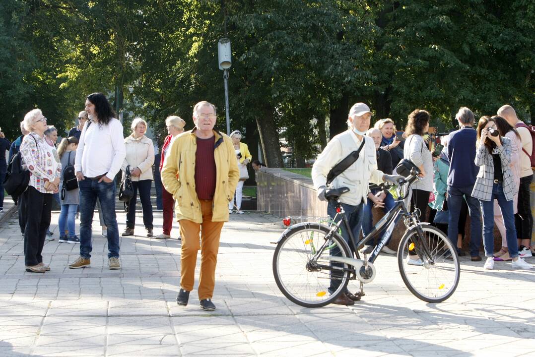 Skiepų priešininkų mitingas Klaipėdoje