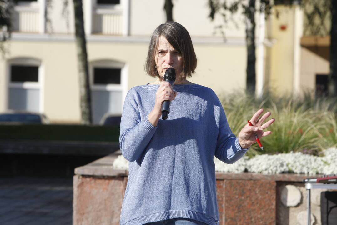 Skiepų priešininkų mitingas Klaipėdoje