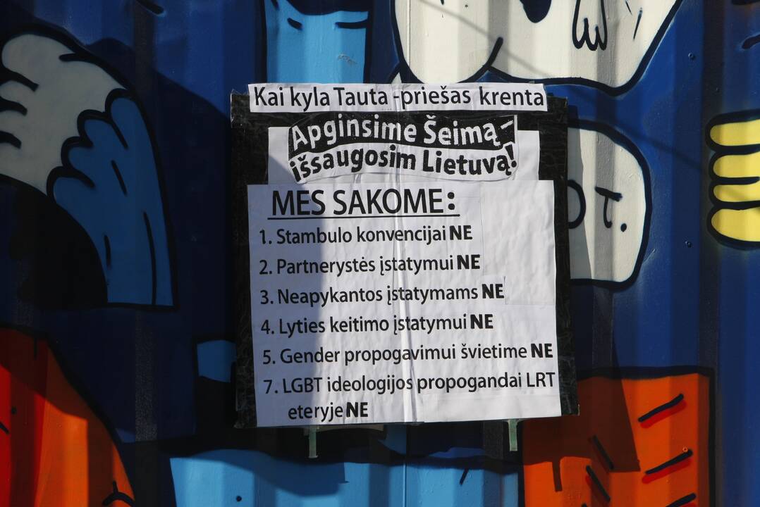 Skiepų priešininkų mitingas Klaipėdoje