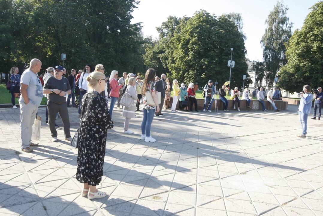 Skiepų priešininkų mitingas Klaipėdoje
