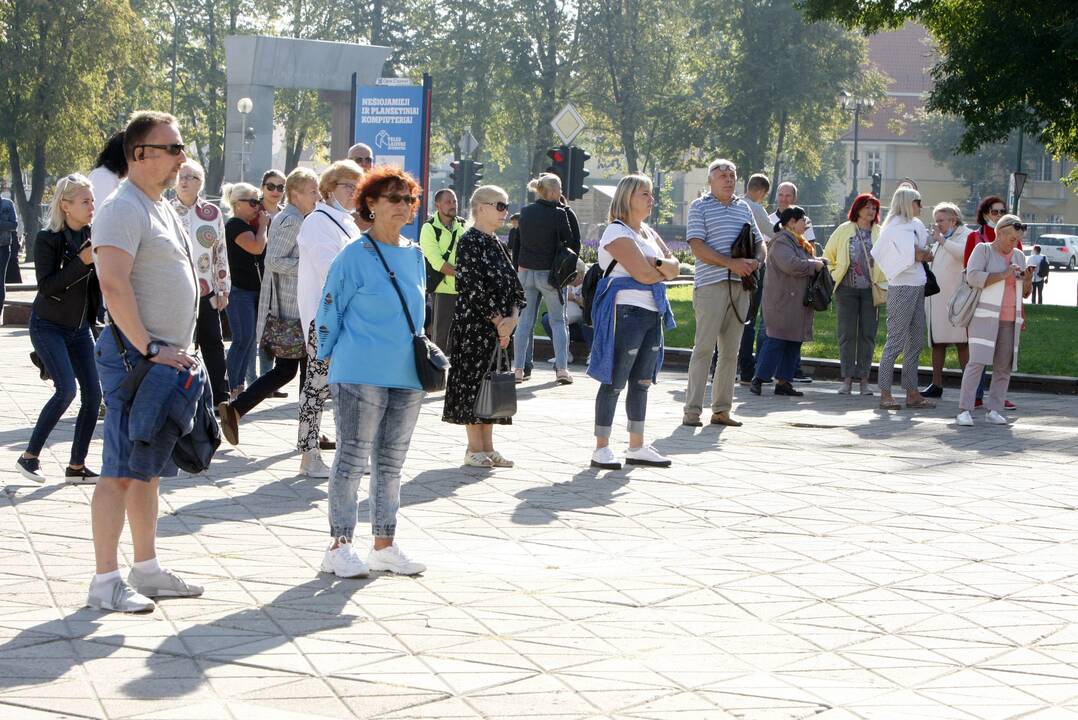 Skiepų priešininkų mitingas Klaipėdoje