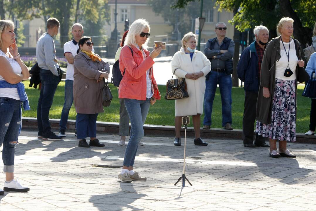 Skiepų priešininkų mitingas Klaipėdoje