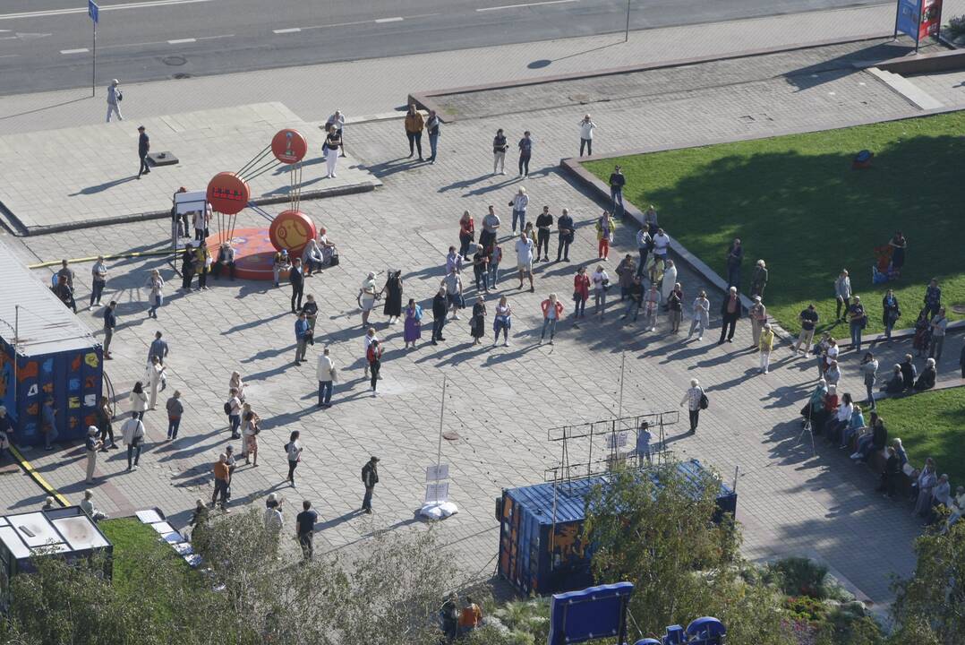 Skiepų priešininkų mitingas Klaipėdoje