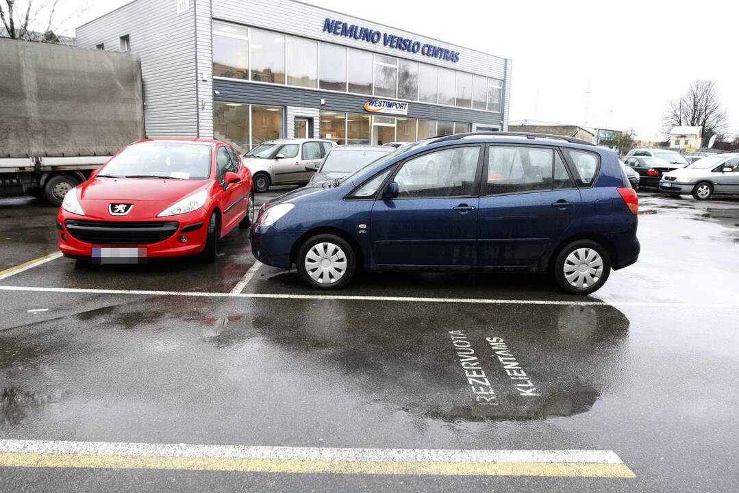 Problema: gyventojams teks pratintis dienos metu neužstatyti privačios automobilių aikštelės.