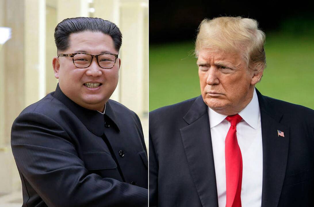 Donaldas Trumpas ir Kim Jong Unas