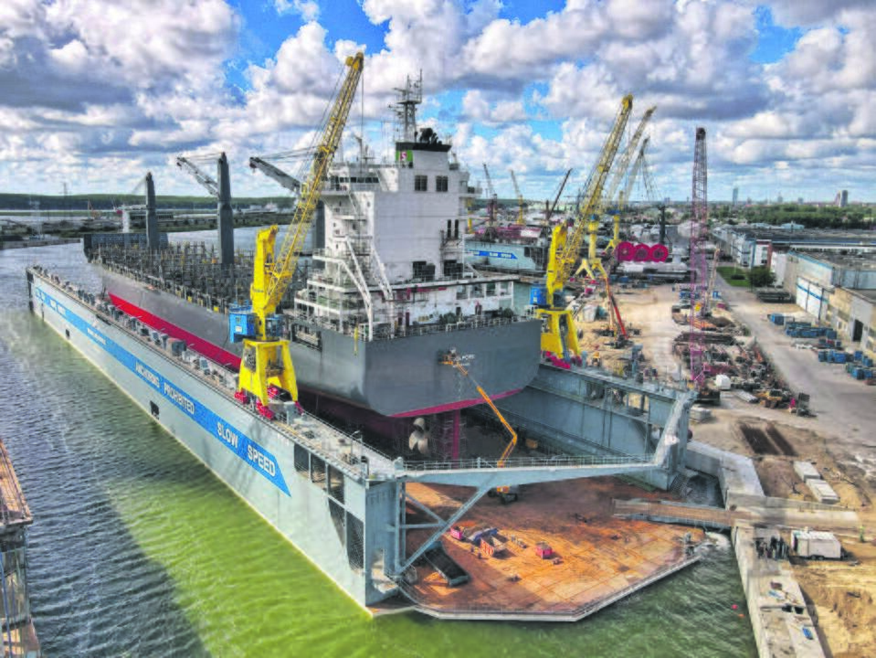 Pavyzdys: Vakarų laivų gamyklos „Panamax“ klasės laivų dokai yra naujos veiklos rezultatas dėl to, kad iš dokų duobių išvalyti senieji teršalai ir sutvarkyta akvatorija.