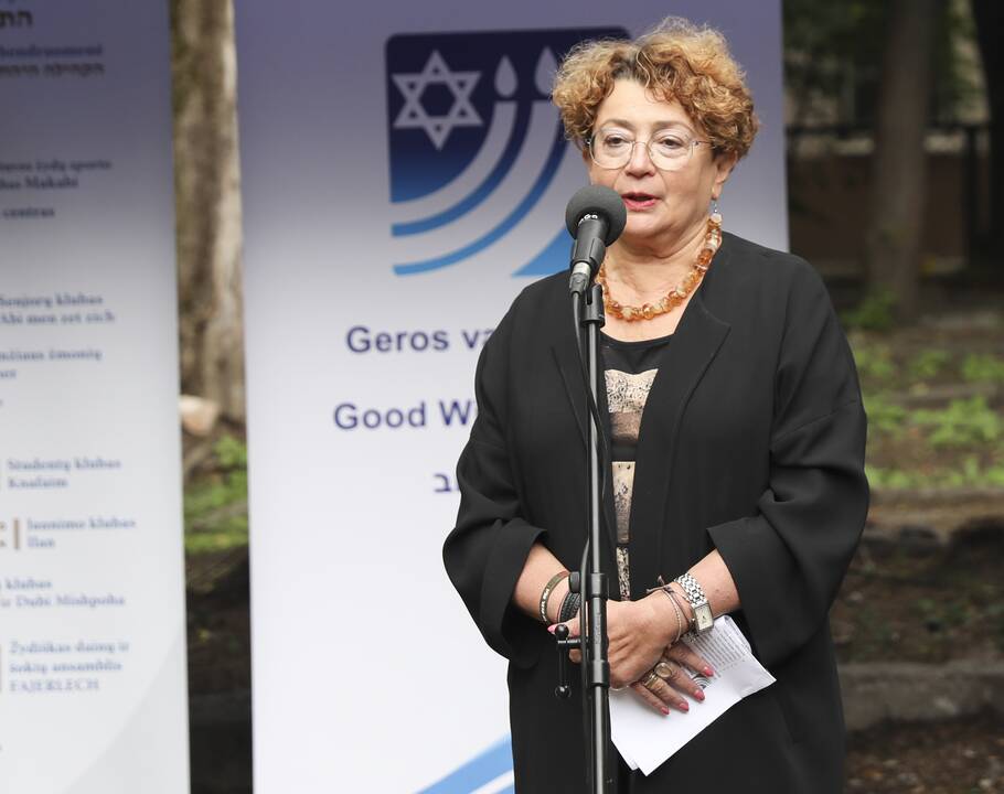 Lietuvos žydų bendruomenės pirmininkė Faina Kukliansky.