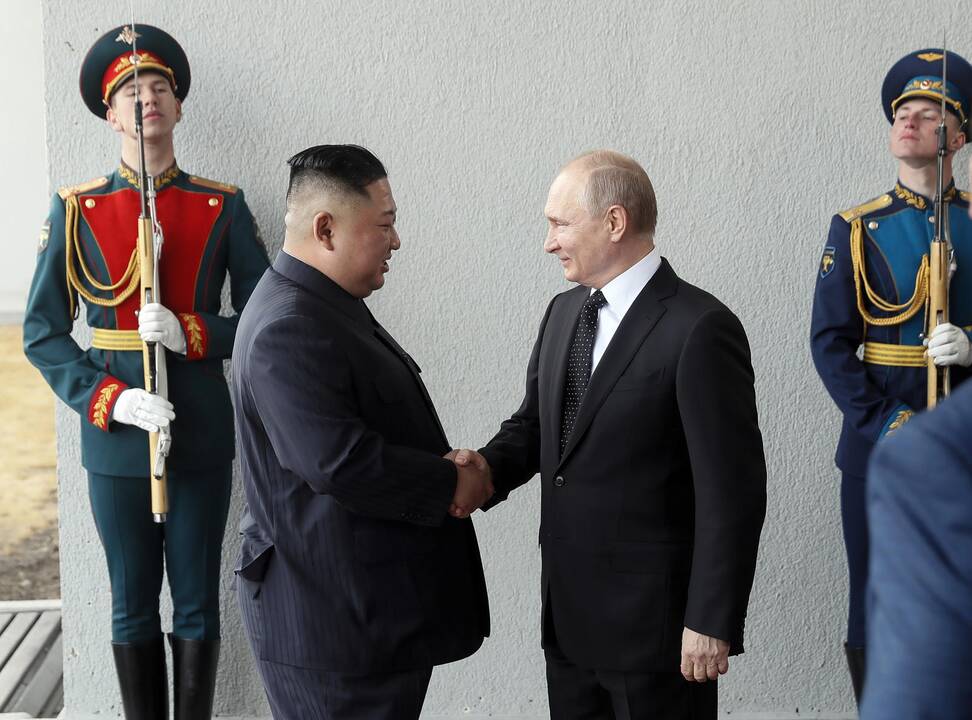V. Putino ir Kim Jong Uno susitikimas Vladivostoke