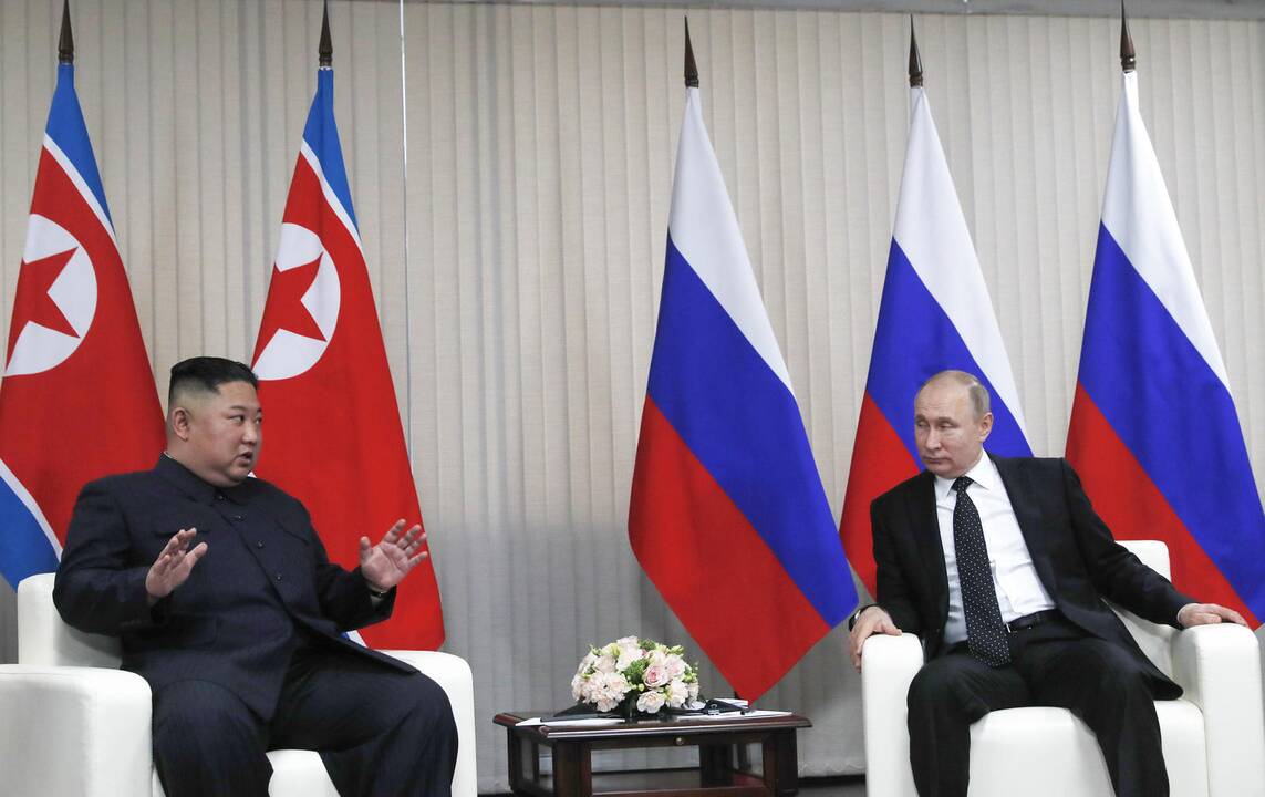 V. Putino ir Kim Jong Uno susitikimas Vladivostoke
