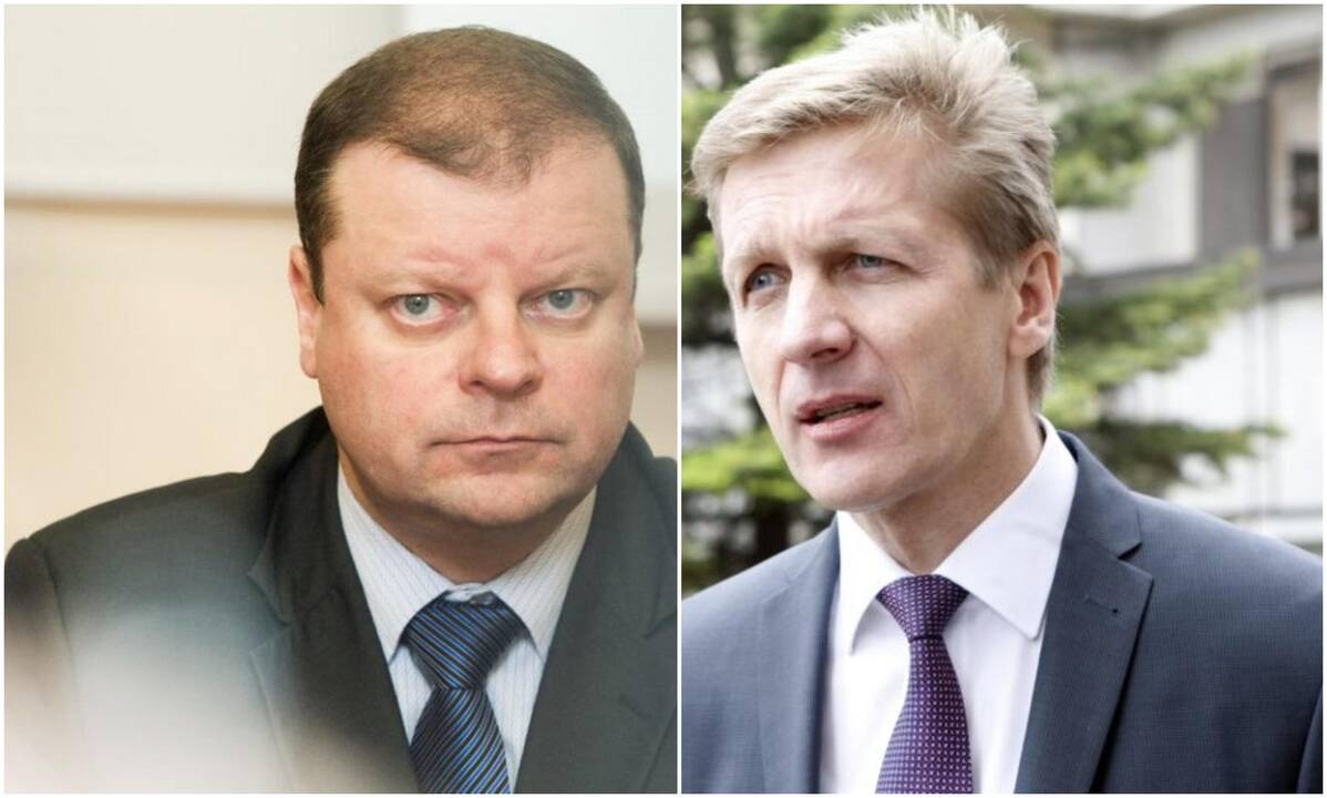Saulius Skvernelis ir Arvydas Vaitkus