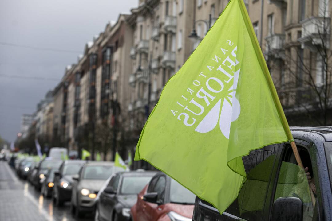 Sanatorijos „Belorus“ darbuotojų protestas Vilniuje