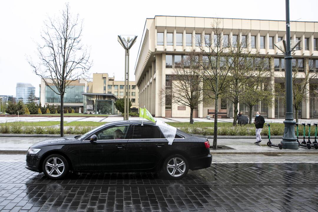 Sanatorijos „Belorus“ darbuotojų protestas Vilniuje