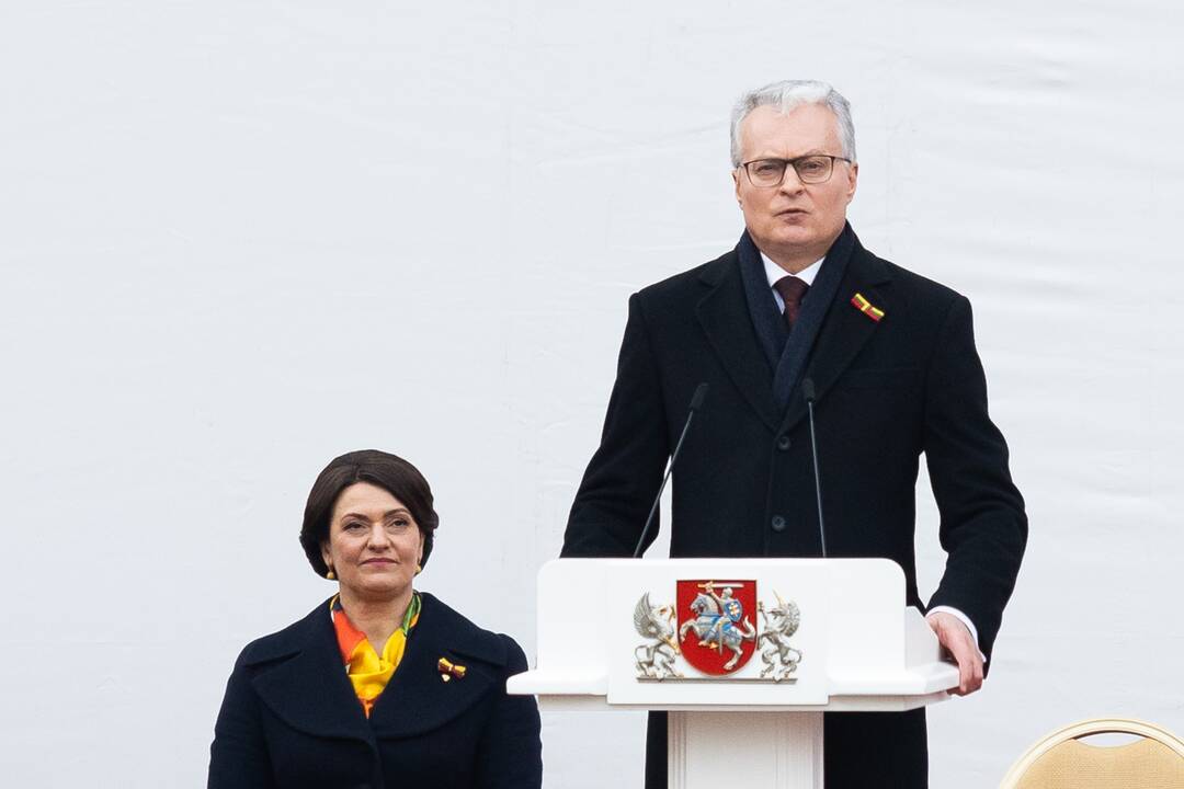 S. Daukanto aikštėje – Baltijos valstybių vėliavų pakėlimo ceremonija