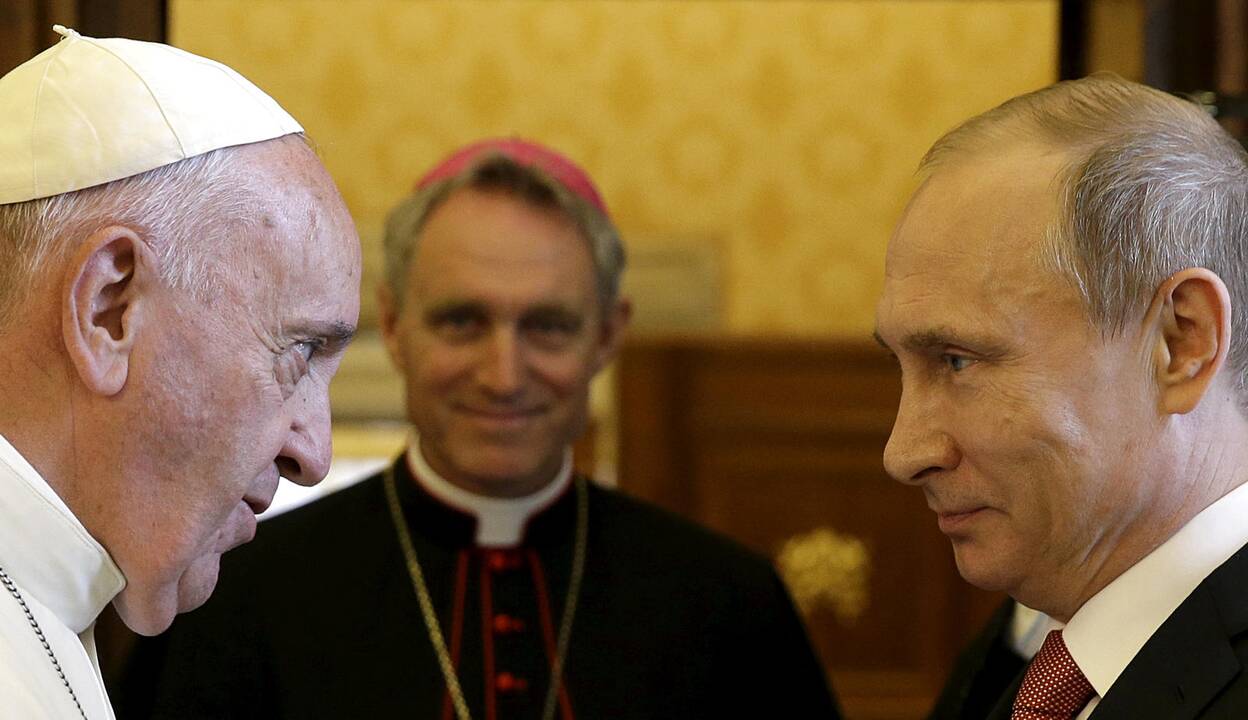 Popiežius Pranciškus ir Vladimiras Putinas