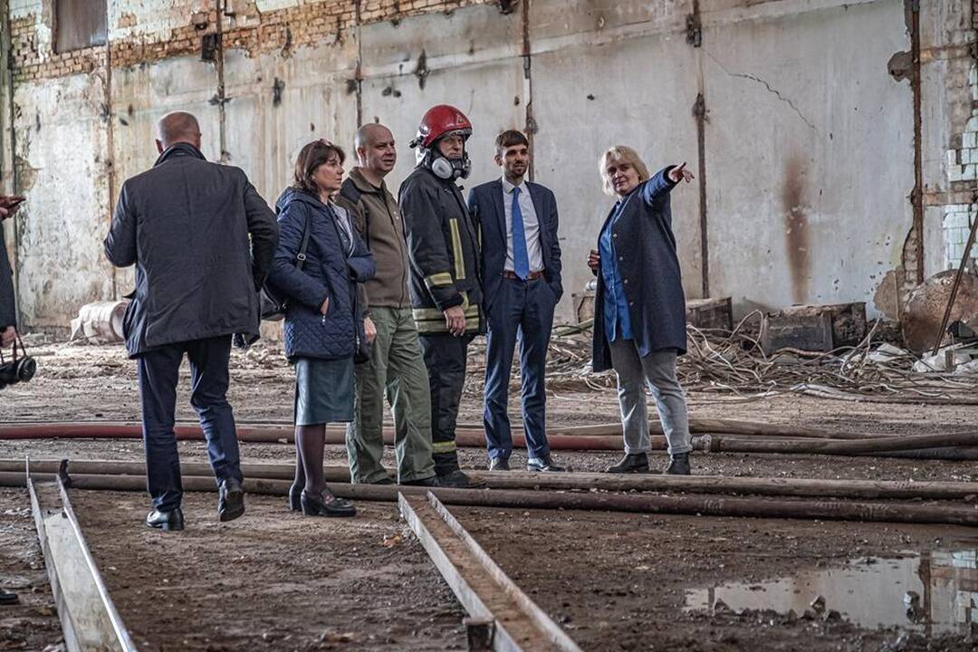 Valstybės ekstremalių situacijų komisija apsilankė Alytaus gaisravietėje