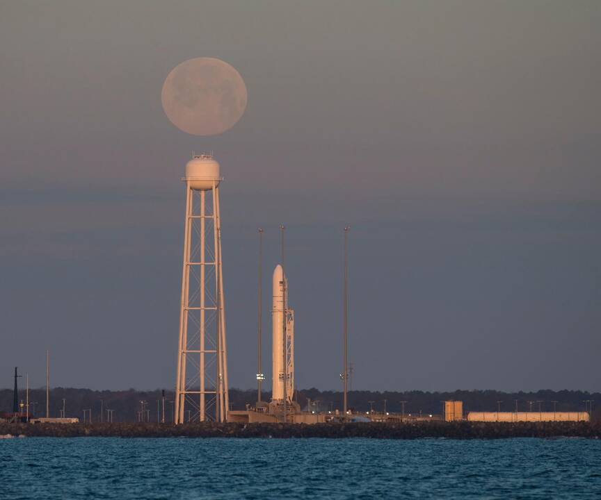 Kapsulės „Cygnus“ paleidimas į TKS atšauktas likus kelioms minutėms iki starto