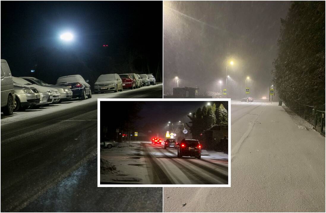 Šįvakar vairuotojams prireiks daugiau atidumo: kauniečiai įspėja apie pavojingas eismo sąlygas