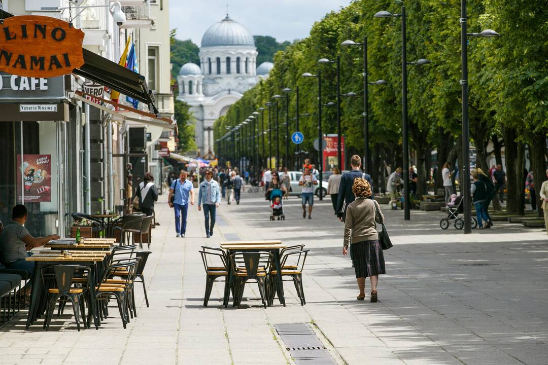 Kavinės Laisvės alėjoje