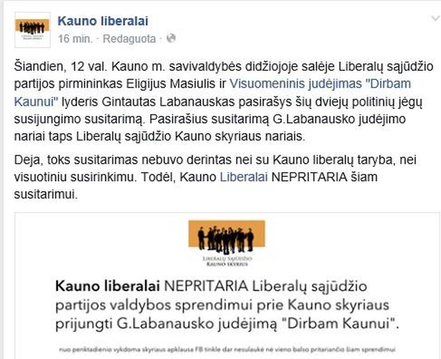 Naujas Liberalų sąjūdžio narys