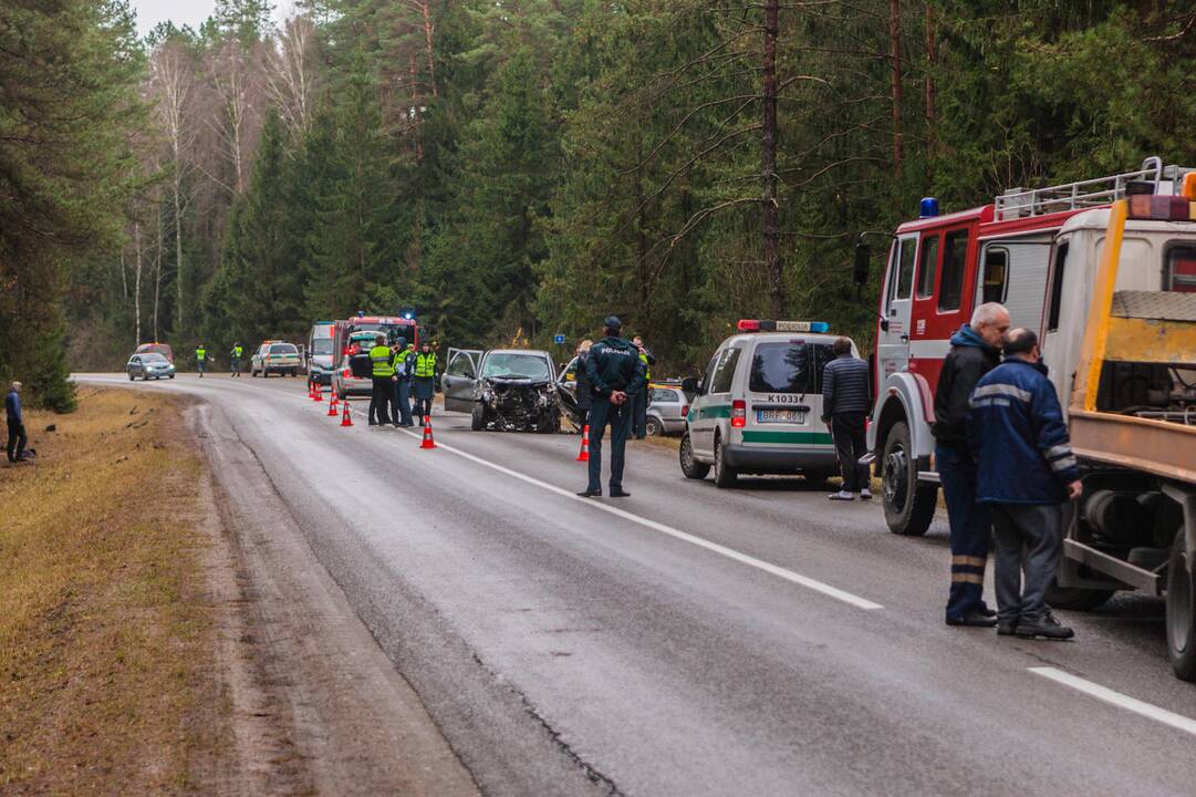 Kraupi avarija Kauno rajone