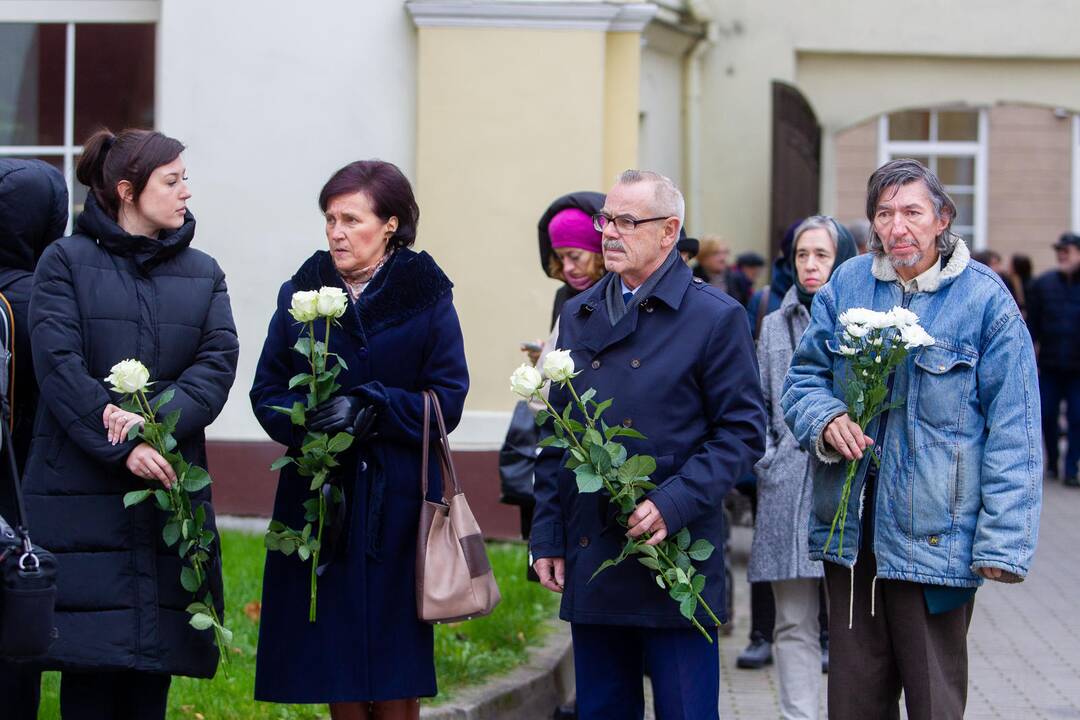 Atsisveikinimas su E. Nekrošiumi „Meno Forto“ salėje