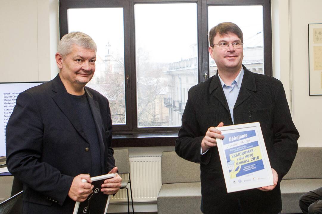 Žurnalistinių darbų konkurso „Skaidrumas – visų mūsų rankose 2018“ apdovanojimai