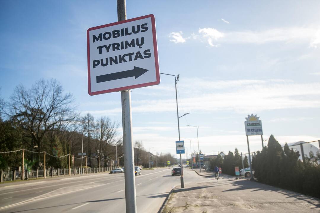Atidarytas mobilus koronaviruso patikros punktas Kaune